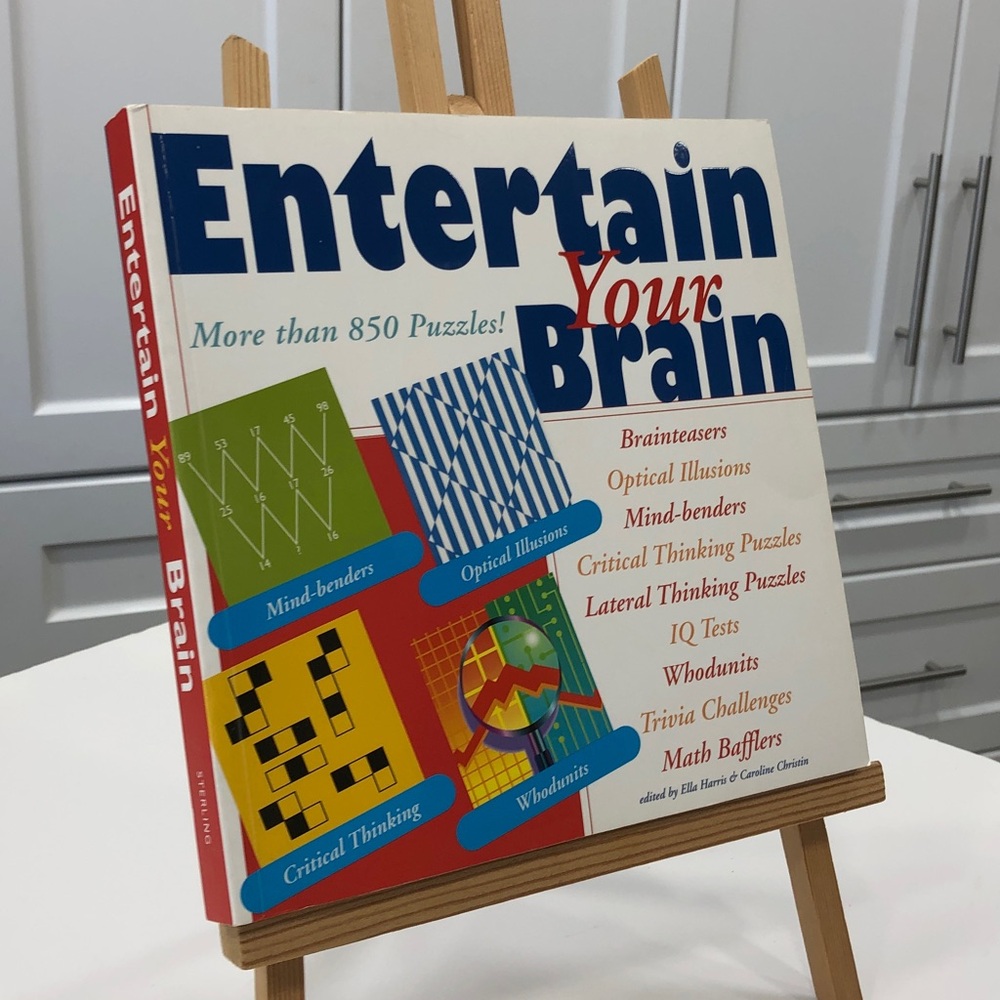 Entertain Your Brain – 850+ Puzzle Book – Brand New